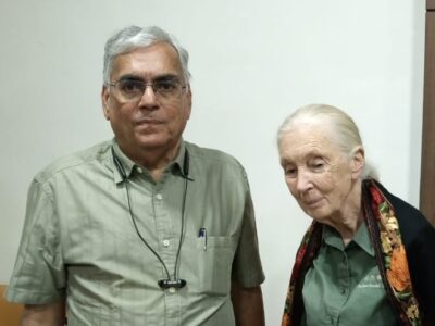 Debi Goenka with Dr Jane Goodall